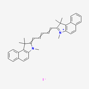 1,1,3-Trimethyl-2-[5-(1,1,3-trimethyl-1,3-dihydro-2H-benzo[e]indol-2-ylidene)-1,3-pentadienyl]-1H-benzo[e]indolium Iodide