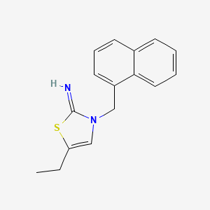 5-Ethyl-3-[(naphthalen-1-yl)methyl]-1,3-thiazol-2(3H)-imine