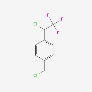 1-(Chloromethyl)-4-(1-chloro-2,2,2-trifluoroethyl)benzene