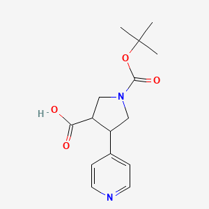 trans-1-Boc-4-(4-pyridinyl)-pyrrolidine-3-carboxylic acid