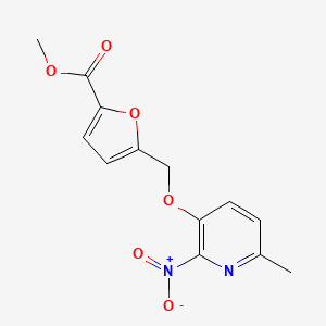 Methyl 5-(((6-methyl-2-nitropyridin-3-yl)oxy)methyl)furan-2-carboxylate