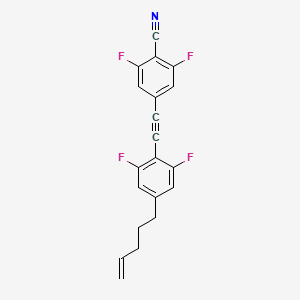 4-{[2,6-Difluoro-4-(pent-4-en-1-yl)phenyl]ethynyl}-2,6-difluorobenzonitrile