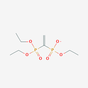 molecular formula C8H17O6P2- B12515186 Ethyl [1-(diethoxyphosphoryl)ethenyl]phosphonate CAS No. 710323-32-3