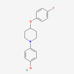 4-[4-(4-Fluorophenoxy)piperidin-1-yl]phenol