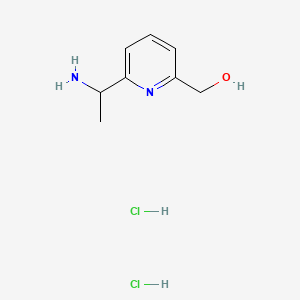 (6-(1-Aminoethyl)pyridin-2-yl)methanol dihydrochloride