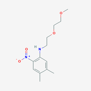 Benzenamine, N-[2-(2-methoxyethoxy)ethyl]-4,5-dimethyl-2-nitro-