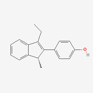 molecular formula C18H18O B1251527 (R)-5-Deoxyindenestrol 