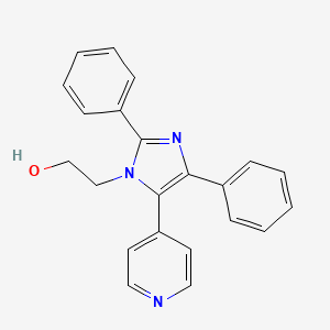 1H-Imidazole-1-ethanol, 2,4-diphenyl-5-(4-pyridinyl)-