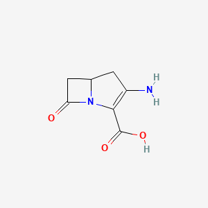 molecular formula C7H8N2O3 B12515301 3-Amino-7-oxo-1-azabicyclo[3.2.0]hept-2-ene-2-carboxylic acid CAS No. 748096-44-8