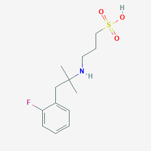 1-Propanesulfonic acid, 3-[[2-(2-fluorophenyl)-1,1-dimethylethyl]amino]-