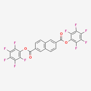 molecular formula C24H6F10O4 B12515333 2,6-Naphthalenedicarboxylic acid, bis(pentafluorophenyl) ester CAS No. 735333-64-9