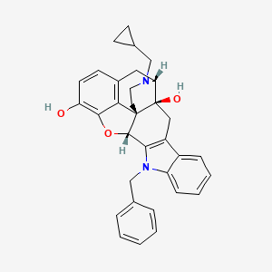 molecular formula C33H32N2O3 B1251535 n-Benzylnaltrindole 