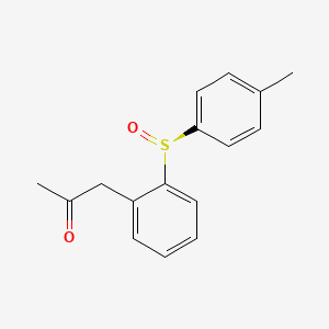 molecular formula C16H16O2S B12515397 2-Propanone, 1-[2-[(S)-(4-methylphenyl)sulfinyl]phenyl]- CAS No. 794525-94-3