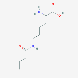 2-Amino-6-butanamidohexanoic acid