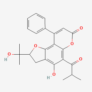 molecular formula C24H24O6 B1251547 Ochrocarpin E 