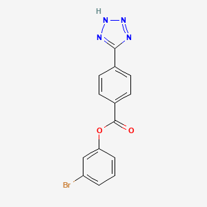 3-Bromophenyl 4-(2H-tetrazol-5-yl)benzoate