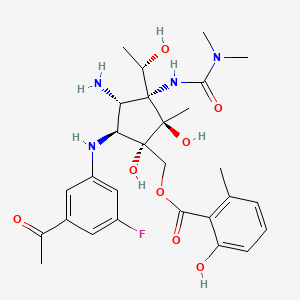 molecular formula C28H37FN4O8 B1251553 5''-Fluoropactamycin 
