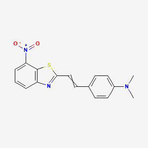 N,N-Dimethyl-4-[2-(7-nitro-1,3-benzothiazol-2-yl)ethenyl]aniline