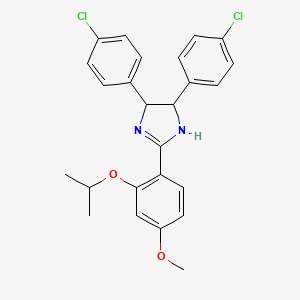 4,5-bis(4-chlorophenyl)-2-(2-isopropoxy-4-methoxyphenyl)-4,5-dihydro-1H-imidazole