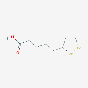 molecular formula C8H14O2Se2 B1251556 1,2-Diselenolane-3-pentanoic acid CAS No. 6708-13-0