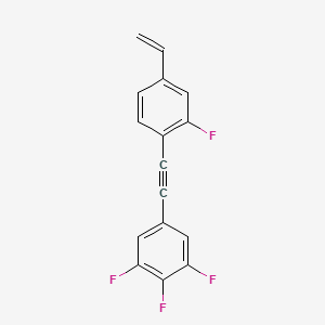 5-[(4-Ethenyl-2-fluorophenyl)ethynyl]-1,2,3-trifluorobenzene