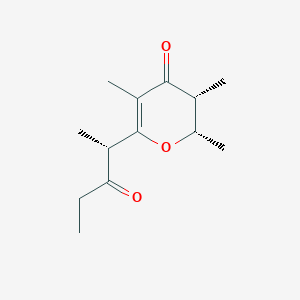 molecular formula C13H20O3 B1251576 (2S,3R)-2,3,5-trimethyl-6-[(2R)-3-oxopentan-2-yl]-2,3-dihydropyran-4-one 