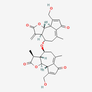molecular formula C30H32O9 B1251577 Lactucain B 