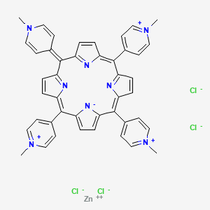 zinc;5,10,15-tris(1-methylpyridin-1-ium-4-yl)-20-(1-methylpyridin-4-ylidene)porphyrin-22-ide;tetrachloride