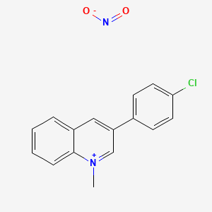 3-(4-Chlorophenyl)-1-methylquinolin-1-ium nitrite