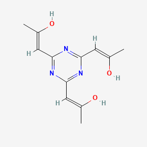 2-Propanone, 1,1',1''-(1,3,5-triazine-2,4,6(1H,3H,5H)-triylidene)tris-