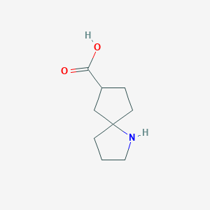 molecular formula C9H15NO2 B12515835 1-Azaspiro[4.4]nonane-7-carboxylic acid 