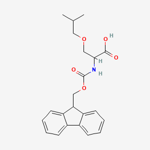 2-(9H-fluoren-9-ylmethoxycarbonylamino)-3-(2-methylpropoxy)propanoic acid