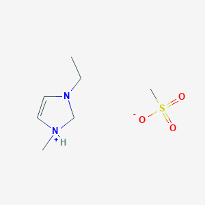 3-Ethyl-1-methyl-1,2-dihydroimidazol-1-ium mesylate