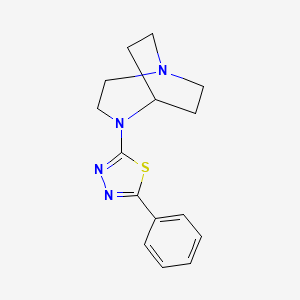 1,4-Diazabicyclo[3.2.2]nonane, 4-(5-phenyl-1,3,4-thiadiazol-2-yl)-