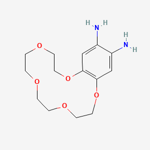 2,3,5,6,8,9,11,12-Octahydrobenzo[b][1,4,7,10,13]pentaoxacyclopentadecine-15,16-diamine