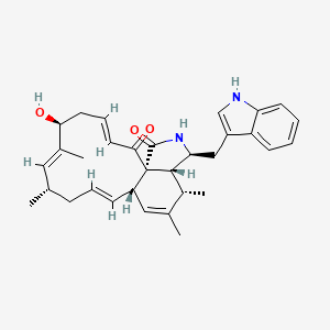 molecular formula C32H38N2O3 B1251599 毛壳菌素 T 