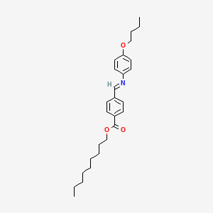 molecular formula C27H37NO3 B12516010 Nonyl 4-{(E)-[(4-butoxyphenyl)imino]methyl}benzoate CAS No. 793724-54-6