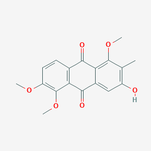 molecular formula C18H16O6 B1251602 1,5,6-三甲氧基-2-甲基-3-羟基-9,10-蒽醌 