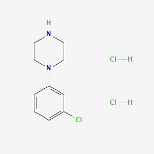 molecular formula C10H15Cl3N2 B1251611 1-(3-氯苯基)哌嗪二盐酸盐 CAS No. 51639-49-7
