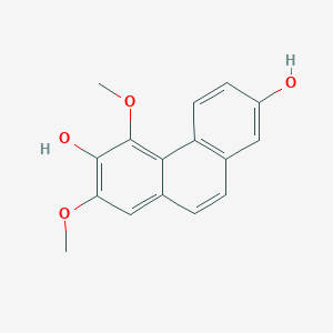 molecular formula C16H14O4 B1251613 2,6-菲喃二酚，5,7-二甲氧基- CAS No. 72966-94-0