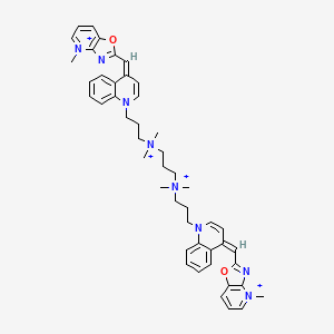 molecular formula C47H56N8O2+4 B1251619 JOJO-1 四阳离子 