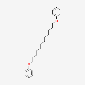 molecular formula C24H34O2 B1251634 1,1'-[1,12-十二亚甲基双(氧)]联苯 CAS No. 61575-03-9