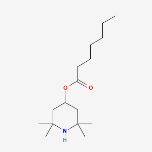 molecular formula C16H31NO2 B1251638 庚酸（2,2,6,6-四甲基-4-哌啶基）酯 