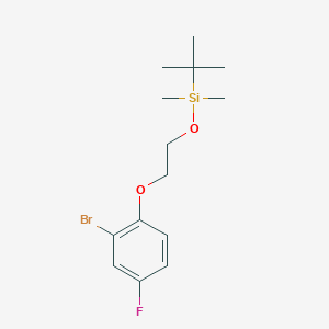 [2-(2-Bromo-4-fluorophenoxy)ethoxy](tert-butyl)dimethylsilane