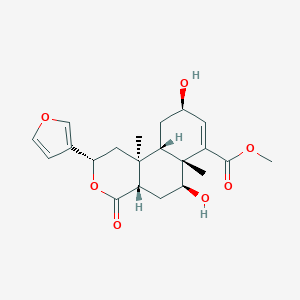 molecular formula C21H26O7 B012517 Borapetol B CAS No. 104901-06-6