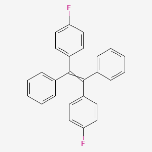 molecular formula C26H18F2 B12517007 1,1'-[1,2-Bis(4-fluorophenyl)ethene-1,2-diyl]dibenzene CAS No. 652131-16-3