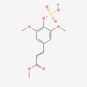 Methyl 3-[3,5-dimethoxy-4-(sulfooxy)phenyl]prop-2-enoate