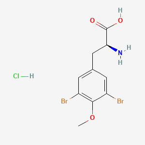 3,5-Dibromo-O-methyl-L-tyrosine--hydrogen chloride (1/1)