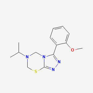 3-(2-Methoxyphenyl)-6-propan-2-yl-5,7-dihydro-[1,2,4]triazolo[3,4-b][1,3,5]thiadiazine