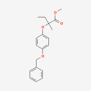 Methyl 2-[4-(benzyloxy)phenoxy]-2-methylbutanoate